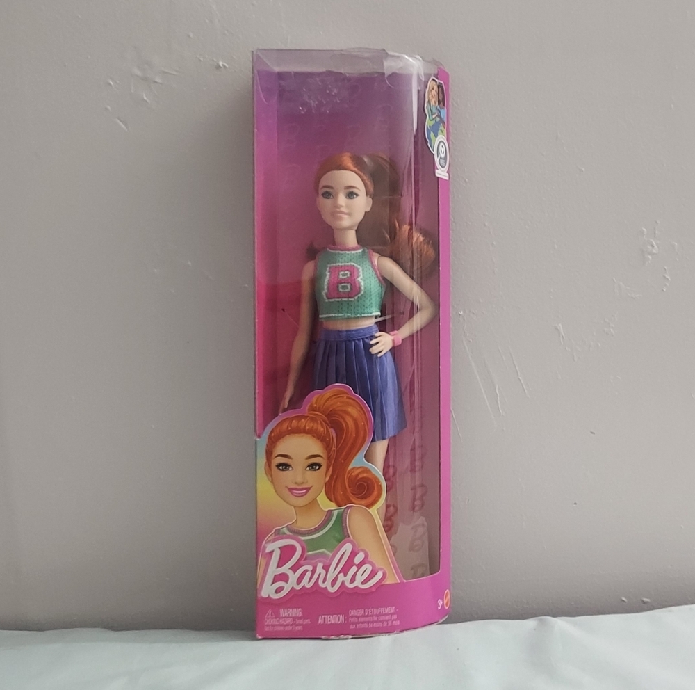 Barbie Doll with Mint Green Top and Blue Skirt